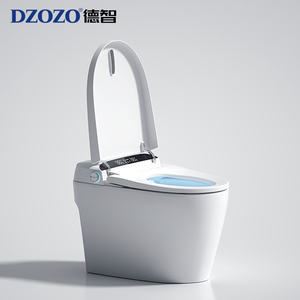 WC intelligent électrique à double chasse avec siphon allongé, télécommande, bidet et nettoyage automatique – Qualité supérieure et durable - Product Image 5