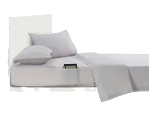 لحاف أبيض فاخر للبيع بالجملة مفروشات سرير للفنادق ميكروفايبر بحجم ألفا كينج