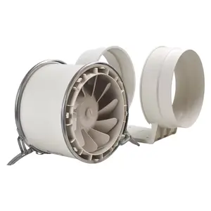 Industry Lab Ducted Silent Large Power PP Fume Ventilating Plastic Pipe Diagonal Flow Fan