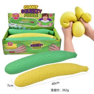 Nouveauté : Concombre géant en caoutchouc souple, jouet sensoriel anti-stress pour enfants, jouet fidget à remontée lente - Product Image 3