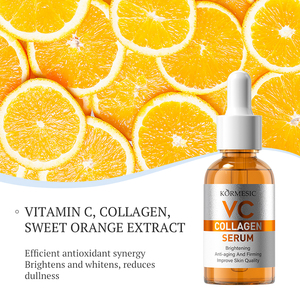 BPOM aprobado KORMESIC 30ml líquido vitamina C colágeno blanqueamiento esencia HA colágeno hidratante suero Facial Wajah - Product Image 2