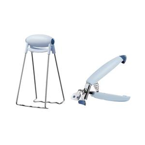 Pince de cuisine isolante Hy-0252 en acier inoxydable 304, anti-brûlure, réutilisable, pour bols et plats - Product Image 1