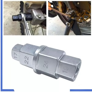 Outil de serrage hexagonal pour axe de roue avant et arrière de moto 17/19/22/24mm - Product Image 2