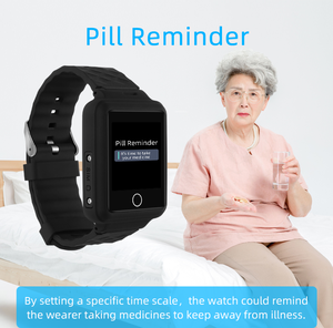 Montre V46 Gestion de la santé Montre intelligente 4G étanche GPS Tracker BP <span class=keywords><strong>HB</strong></span> Surveillance du sang Alarme automatique d'automne - Product Image 3