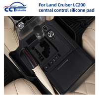 Accessoires intérieurs pour Land Cruiser LC200 modèles 16-21, tapis de rangement en silicone pour console centrale, kits de modification