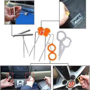 Strumenti di riparazione auto Super <span class=keywords><strong>PDR</strong></span> 12 pz/set autoradio Audio porta Clip pannello kit di rimozione per strumenti di riparazione auto - Product Image 5