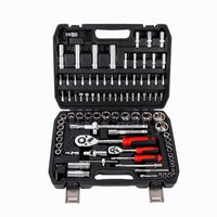 94PCS Auto Repair Tool Set Socket Combination Wrench Kit Household Hardware Tool Box Complete Set for Home Car Maintenance