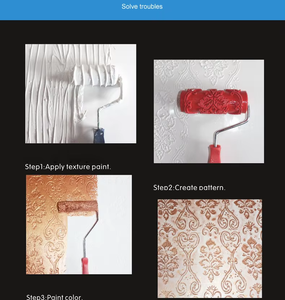 Mô hình bê tông công cụ nhà thiết kế con lăn kết cấu tay 3D gạch mô hình con lăn trang trí mô hình sơn Con lăn trang trí tường - Product Image 4