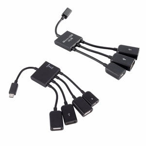 Adaptador Divisor de Cable <span class=keywords><strong>Hub</strong></span> de Carga Micro USB OTG de 3/4 Puertos para Teléfono Inteligente, Computadora, Tableta y <span class=keywords><strong>PC</strong></span> - Product Image 2