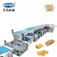 Ligne de production polyvalente de biscuits 2026 : Machine à fabriquer les biscuits, mouleuse rotative, découpeuse avec four de boulangerie