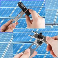 Kit d'outils MC4 pour connecteurs de panneaux solaires, clé métallique pour déconnexion solide, pince à sertir pour connexion de système photovoltaïque