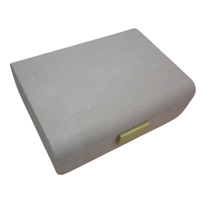 Cajas de Almacenamiento de Joyería Rectangulares con Cierre de Latón y Patrón Cuadrado de Imitación de Piel de Cangrejo, Personalizadas a Precio de Fábrica - Product Image 6