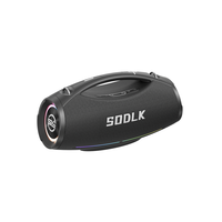 SODLK S1615 200W Enceinte portable puissante sans fil étanche IPX7 avec son stéréo 2.2, deux micros pour extérieur/karaoké