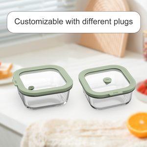 Rectangular Borosilicate Glass Microwavable Food Storage Container with <strong>Freezer</strong> Safe Dishwasher Safe Glass <strong>Lid</strong> - Product Image 2