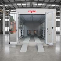 Cabine de peinture infrarouge électrique professionnelle économique 43 kW 80 ° Cabines de peinture automobiles professionnelles C pour fours de cuisson avancés