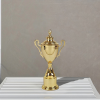 Trophée personnalisé en métal imprimé UV artisanat trophée de coupe nouveau bronze doré fer laiton sport Logo modèle Souvenirs