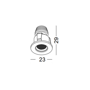 ไฟสปอตไลท์ LED แบบฝังขนาดเล็ก สีโรสโกลด์ รุ่นโมเดิร์น 1 วัตต์ - Product Image 5