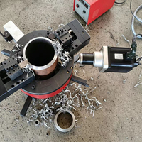 Machine de découpe et de chanfreinage automatique à pince externe OCS-168 pour tuyaux, idéale pour la découpe de profilés en aluminium et PVC de 2 à 6 pouces sur site