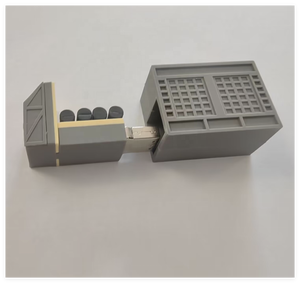 Bespoke tùy chỉnh 3D PVC Container hình dạng xe tải di động container USB <span class=keywords><strong>Flash</strong></span> <span class=keywords><strong>Drive</strong></span> container Pen <span class=keywords><strong>Drive</strong></span> với biểu tượng tùy chỉnh - Product Image 3