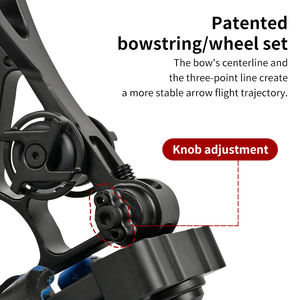 <span class=keywords><strong>Arc</strong></span> <span class=keywords><strong>à</strong></span> poulies STARCN neuf, 40-70 livres, alliage d'aluminium CNC, 356 FPS pour la chasse, 40-70 livres, 80% de décharge réglable, longueur de tirage de 25-30 pouces - Product Image 3