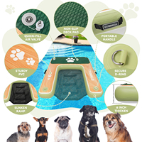 FBSPORT Plateforme de natation flottante, ponton de natation gonflable, ponton de fitness gonflable, ponton flottant, ponton flottant pour chiens