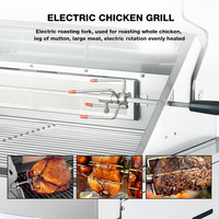 Parrilla de Barbacoa Profesional de Acero Inoxidable de 5 Quemadores para Exteriores, con Combustible LPG/NG, Kit de Asador y Luz LED, Venta al Por Mayor de Fábrica