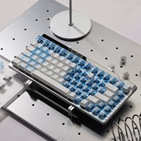 Capuchons de touches PBT PC transparents à sublimation, thème Anime Asuka, profil Cherry pour clavier mécanique Mx Switch 61/64/104/108