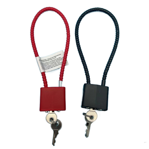 Cerradura de <span class=keywords><strong>cable</strong></span> de acero endurecido Cerradura de pistola de seguridad de armas de fuego con color rojo/negro - Product Image 1