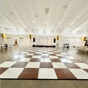 Wholesale Waterproof White Portable Wedding Dance Floor Tiles Interlocking Event Floor Tiles