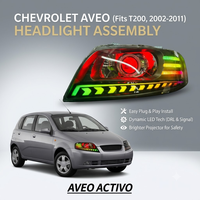 Ensemble de phares à changement de couleur WRGB personnalisé en usine pour Chevrolet Aveo GT ACTIVO / Aveo Emotion, phare complet à rétrofit