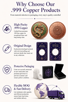 Pièce commémorative personnalisée 1 OZ .999 en cuivre fin, Déesse de la Lune Forestière, Relief 3D, Mythologie Fantastique, Objet de collection Premium