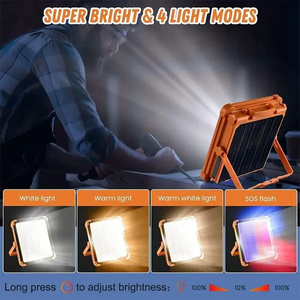 Năng lượng mặt trời sạc điện ngân hàng lũ ánh sáng 50W 100W 200W 400W 1000W 1200W khẩn cấp dẫn lũ ánh sáng ngoài trời không thấm nước - Product Image 6