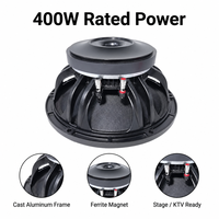 Haut-parleurs audio professionnels LS HDW-1236 400W, subwoofer de 12 pouces avec coque métallique et réponse en fréquence de 56-4KHz