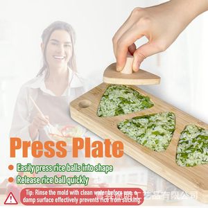 Tuiiopoli Onigiri Rice Ball <b>Mold</b> Bamboo Triangle Shape For Sushi Making - Product Image 4