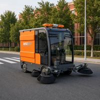 Balayeuse autoportée multifonction A8S pour routes municipales et usines, 2500 mm, 30000 m²/h, avec canon à brouillard pour la suppression de la poussière