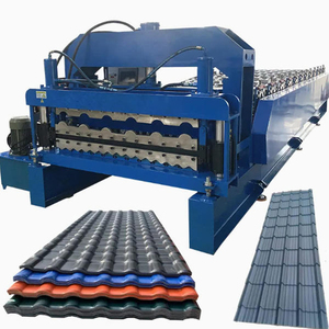 AVITA Glazed <strong>Tile</strong> Roll <strong>Forming</strong> <strong>Machine</strong> Metal Colored Steel Roof <strong>Tiles</strong> Making <strong>Machine</strong> PPGI Roof <strong>Tiles</strong> <strong>Forming</strong> Core Engine - Product Image 1