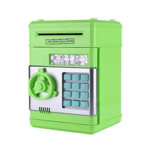 中国产品批发881506塑料密码箱钱箱存钱罐自动取款机存钱罐儿童银行玩具