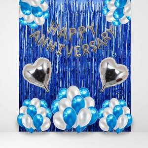 Decoración para Fiesta de Aniversario en Interiores, Cortina de Globos, Letras, Corazón, Pancarta de Papel de Aluminio para Fondo de Celebración de Bodas - Product Image 6
