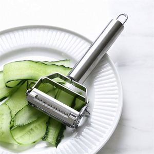 Éplucheur en acier inoxydable multifonction pour fruits et légumes, râpe, éplucheur julienne, trancheuse pour melon, pomme de terre, carotte, concombre, outil de cuisine domestique - Product Image 5