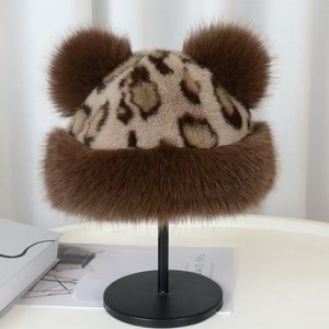 Chapeau bob décontracté en fausse <span class=keywords><strong>fourrure</strong></span> pour femme, coupe-vent, avec un design moelleux, idéal pour l'hiver - Product Image 5