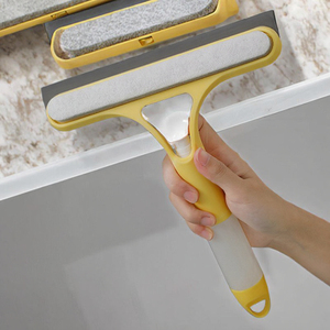 Brosse à jointures souple avec manche, <span class=keywords><strong>raclette</strong></span> <span class=keywords><strong>de</strong></span> <span class=keywords><strong>douche</strong></span>, <span class=keywords><strong>raclette</strong></span> en plastique pour fenêtres, pour portes vitrées, accessoire <span class=keywords><strong>de</strong></span> salle <span class=keywords><strong>de</strong></span> bain, nettoyant pour vitres en spray - Product Image 3