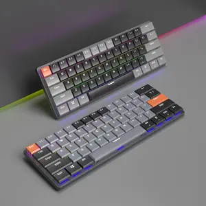 Low-profile Portable Wireless Keyboard Custom PC Gaming RGB Gamer Keyboard 60 Mechanical Keyboard Multi-layout TYPE-C Interface