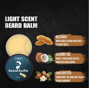 OEM hidratante de la piel suaviza fortalece barba <span class=keywords><strong>bigote</strong></span> barba bálsamo de aceite barba Kit para hombres - Product Image 3