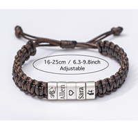 Bracelet en cuir véritable avec fermoir simple et élégant, boucle magnétique personnalisée en acier inoxydable, forme de boule, unisexe
