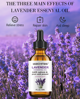 Huile essentielle de lavande pour diffuseurs d'arômes, parfum longue durée, diffuseur de parfum d'intérieur, soin du corps et revitalisation de la peau