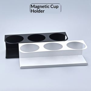 Single Tier Metal Side-Mounted Three-Hole Magnetic Cup <b>Rack</b> <b>for</b> <b>Kitchen</b> Refrigerator No-Drill Wall-Mounted <b>Storage</b> - Product Image 3