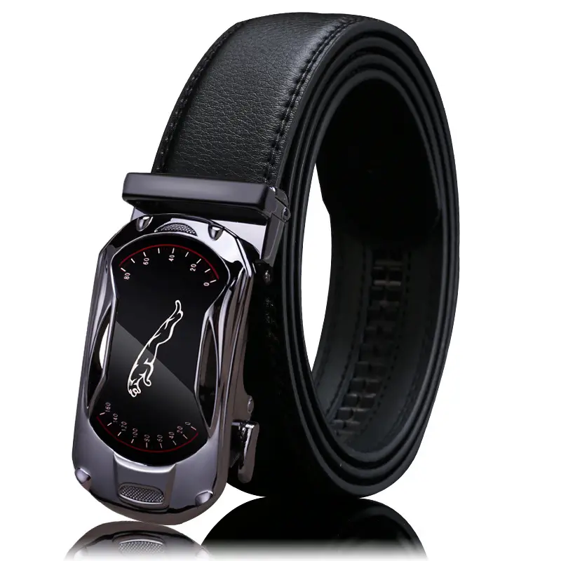 Belts Men Sports Car Luxury Brand Designer Fashion Automatic Buckle Genuine Leather Men's Jeans High Quality Waist Male Strap