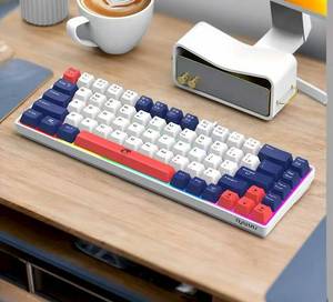 Bàn phím có dây <span class=keywords><strong>USB</strong></span> 68 Phím Bán Chạy nhất với cảm giác cơ học và bàn phím chơi game nhẹ hỗn hợp - Product Image 3