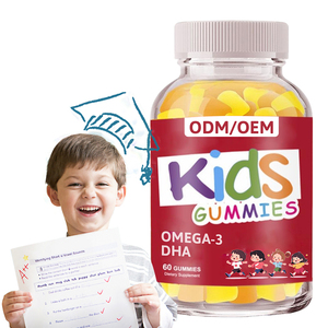 Gommose per Bambini OEM Vendita Calda, Gommose DHA+<span class=keywords><strong>OMEGA</strong></span> 3 per Bambini, Supportano la Funzione Cerebrale Sana e la Salute del Cuore, Gommose per Vitamine e Funzioni Cerebrali - Product Image 1