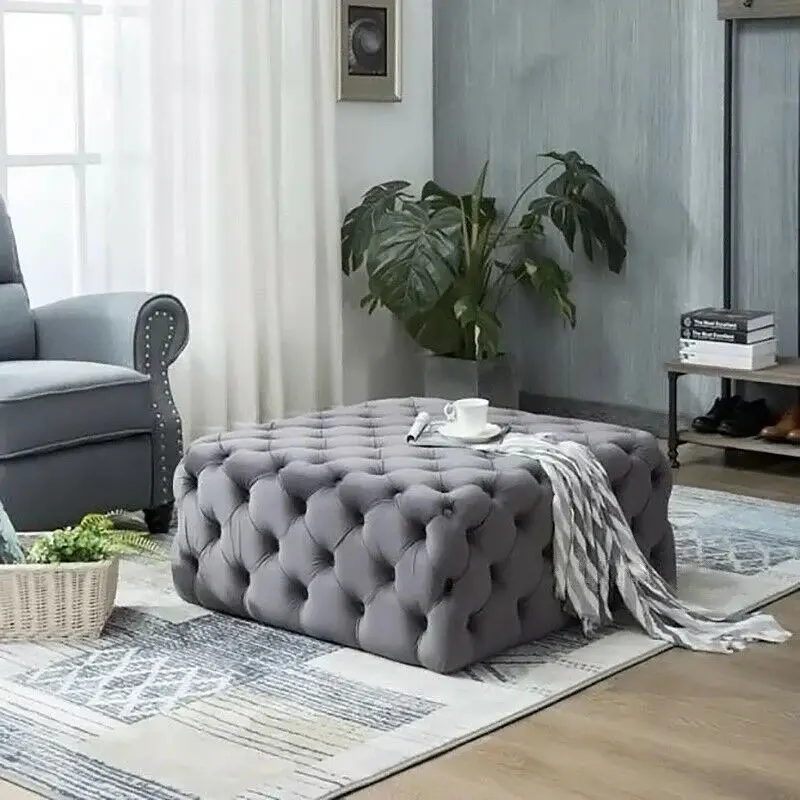 Đám mây nhung Cube pouffes Ottoman phân 100x100cm